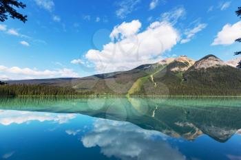 Serenity Emerald Lake in the Yoho National Park,Canada