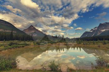 Serenity lake in Canada.