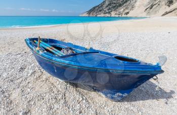 Beautiful Myrtos beach on Kefalonia island, Greece