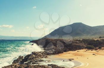 Beautiful sea shore in Cyprus