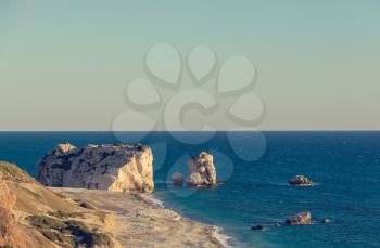 Beautiful sea shore in Cyprus