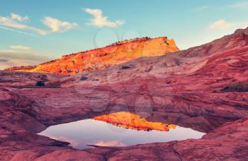 Vermilion Cliffs National Monument Landscapes at sunrise