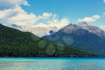 Glacier National Park, Montana, USA. Instagram filter.