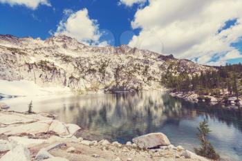 Beautiful Alpine lakes wilderness area  in Washington, USA