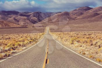 Road in the prairie country