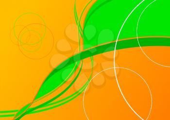 Royalty Free Clipart Image of a Bright Abstract Background