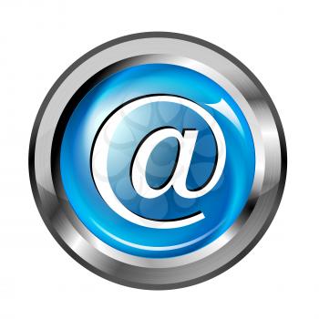 Royalty Free Clipart Image of an Internet Button
