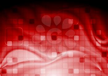Royalty Free Clipart Image of a Red Abstract Background