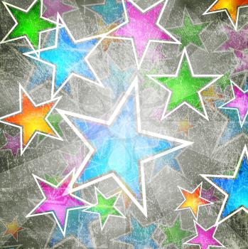 Royalty Free Clipart Image of a Starry Background