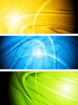 Royalty Free Clipart Image of a Set of Banners