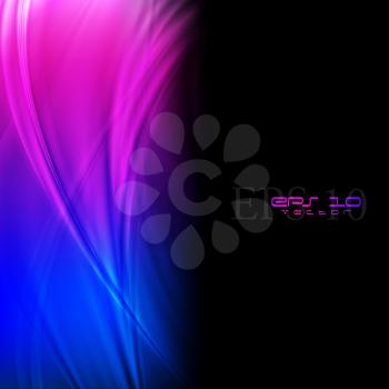 Royalty Free Clipart Image of an Abstract Wave Background