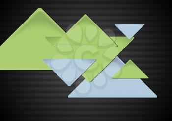 Royalty Free Clipart Image of a Triangular Background