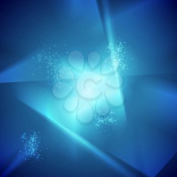 Abstract blue shiny background. Vector design eps 10