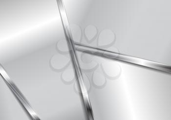 Grey metallic elegant design. Vector design eps 10
