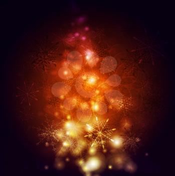 Abstract bright shiny Christmas background