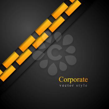 Dark abstract corporate background. Vector design