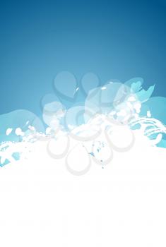 Abstract grunge blue and white background. Vector design