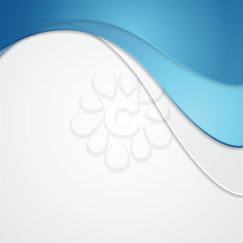 Corporate abstract background with waves. Vector illustration