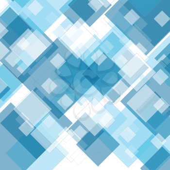 Tech geometric blue background. Vector design