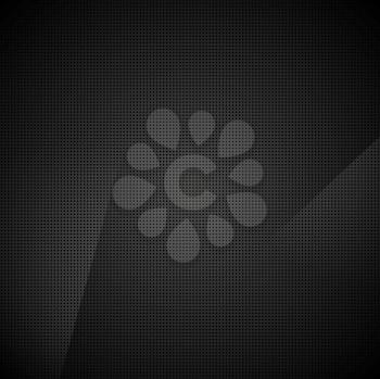 Black abstract dotted texture background. Vector design