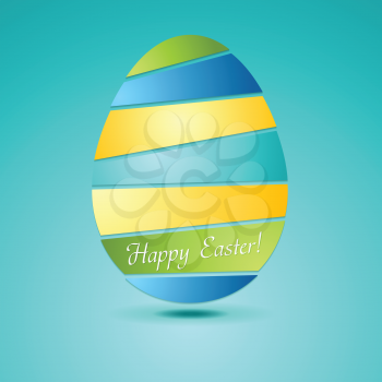 Egg colorful abstract background. Easter vector graphic design