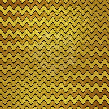 Gold glitter wavy stripes abstract background. Bright luxury golden texture vector graphic design
