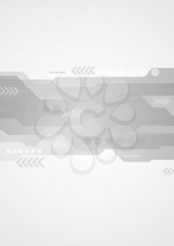 Hi-tech abstract vector background with arrows