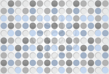 Blue and grey circles abstract pattern background. Vector graphic design