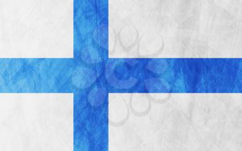Finnish grunge flag vector design background
