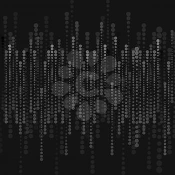 Abstract black halftone circles background. Vector design template