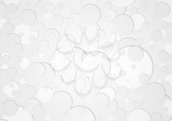Grey circles tech geometric background. Vector illustration design