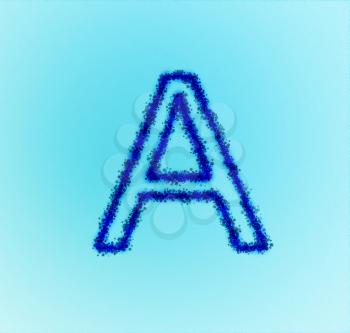 Gold star alphabet(letter A)