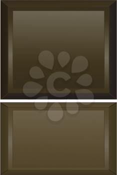 Royalty Free Clipart Image of Wooden Frames