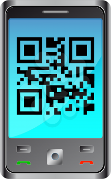 mobile phone with qr code 