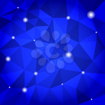 Blue abstract triangle background