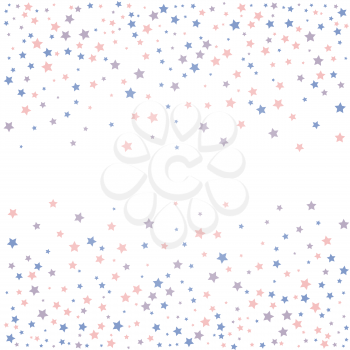 Background with stars. Rose quarts and serenity colors.