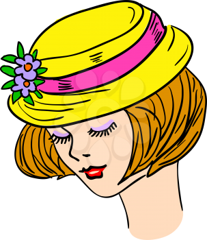 Royalty Free Clipart Image of a Woman