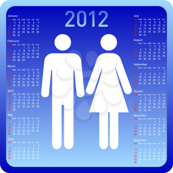 Royalty Free Clipart Image of a Calendar