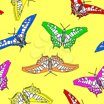 Royalty Free Clipart Image of a Butterly Background