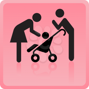 Royalty Free Clipart Image of a Family