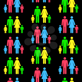 Royalty Free Clipart Image of People Icons