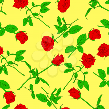 Royalty Free Clipart Image of Roses