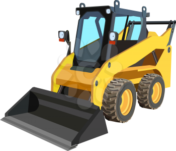 Royalty Free Clipart Image of a Tractor