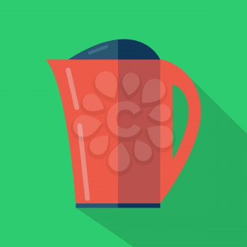 Modern flat design concept icon. Kettle tea and Coffee makers. Vector illustration.
