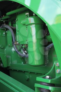 The new engine tractor. Agricultural machinery