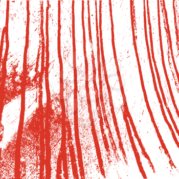Texture  white  wall with bloody red stains. Vector illustration.
