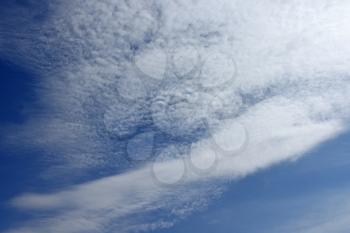 Beautiful sky with white clouds natural background