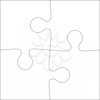 Abstract white Background icon Illustration jigsaw puzzle.