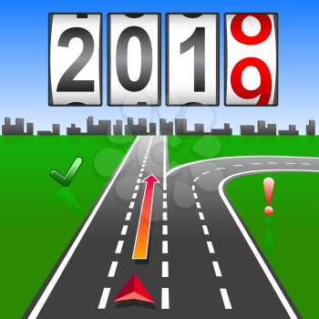 2019 New Year replacement of navigation way forward.