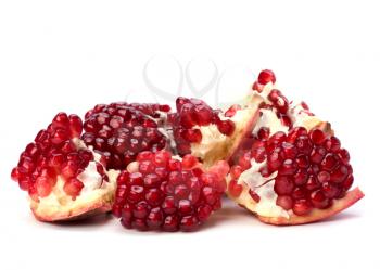 pomegranate isolated on white background